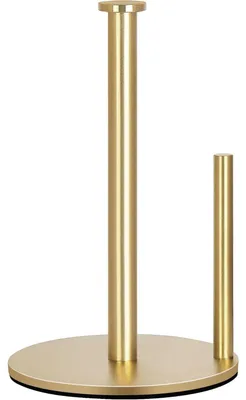 Produktbild von Küchenrollenhalter Stehend Edelstahl Gold für Standard & Große Rollen 31cm