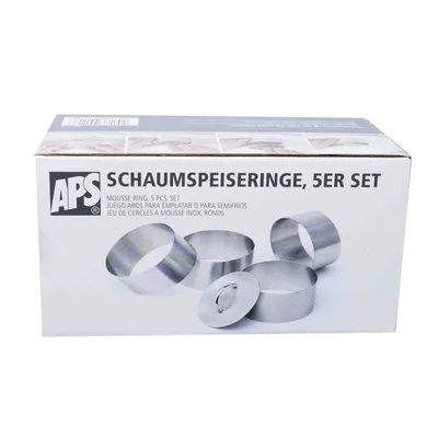 Imagen del producto de APS Schaumspeiseringe / -formen Schaumspeiseringe, 5er Set 113