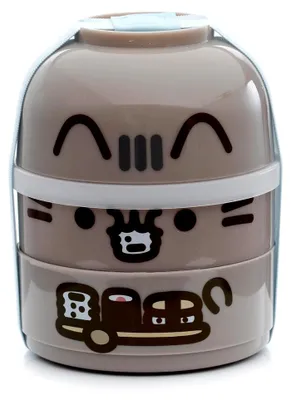 Produktbild von Pusheen Lunchbox, rund, geteilt, Katze