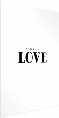 Produktbild von Posterpapier Poster - Simple Love 60x90 cm Text m-A-0866-ao-a