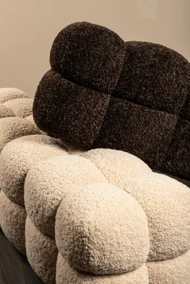 Produktbild von PTMD - Teddy-Bank - Beige - 160x45x43cm