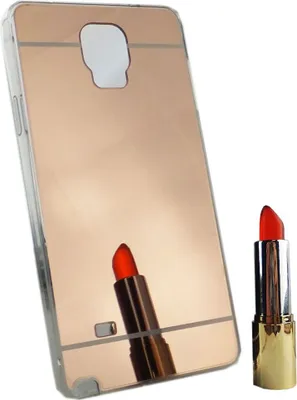 Produktbild von Samsung Galaxy Note 4 Handy Hülle Spiegel Mirror Soft-Case Schutz-Cover Rose Gold