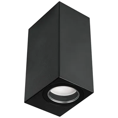 Obrázek produktu pro MasterLED Venkovní nástěnné svítidlo LIDA - 2x GU10 - Černá RAL9005 - IP44 - 2 světla - Moderní nástěnné svítidlo na fasádu