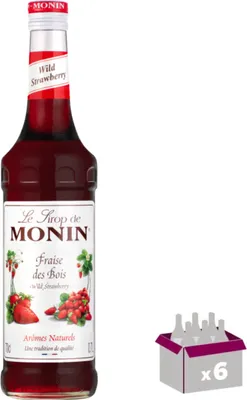 Image de Lot de 6 Sirop Monin - Fraise des bois - 70cL