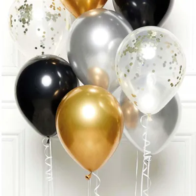 Produktbild von Amscan 9907429, Spielzeugballon, Latex, Schwarz, 27 cm, 1 Stück(e)