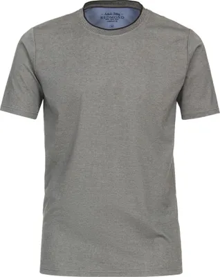 Produktbild von REDMOND Casual Herren T-Shirt Rundhals Regular Jersey Grau 4XL