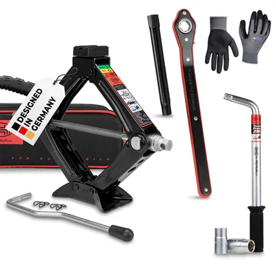 Obrázek produktu pro HEYNER® Hydraulický zvedák, nosnost 1 t, sada, výška zvedání 100-348 mm