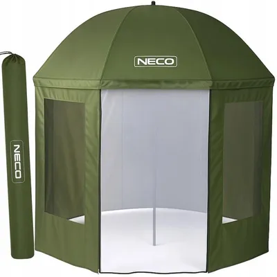 Zdjęcie produktu dla PARASOL NAMIOT WĘDKARSKI NECO PRO 250 cm Z MOSKITIERĄ WODOSZCZELNY + POKROWIEC