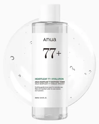 Obrázek produktu pro Anua Heartleaf 77+ zklidňující tonikum Hyaluron Soothing Toner 250 ml