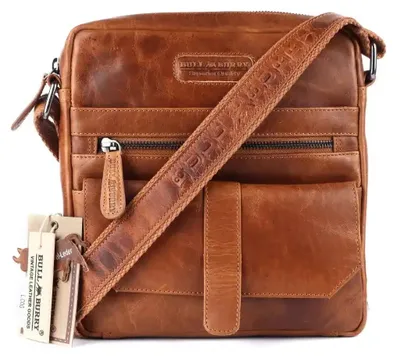 Produktbild von Echt Leder Umhängetasche Tasche Minibag Herren Damen Crossbag Bull & Burry