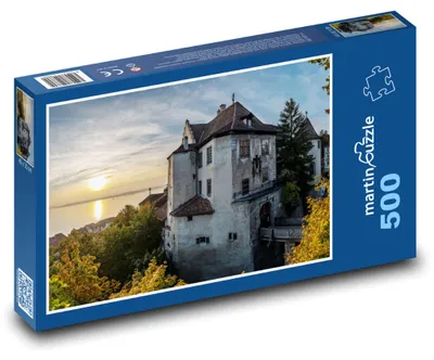 Obrázok produktu pre Puzzle 500 Bodamské jazero - Hrad Meersburg - martinpuzzle