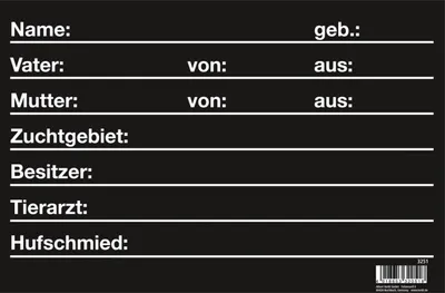 Produktbild von Kerbl Stalltafel Kunststoff lackiert