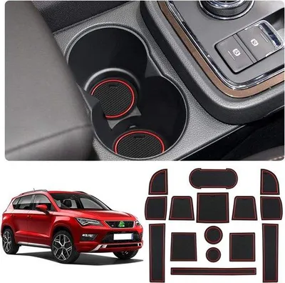 Produktbild von Famanu Gummimatten für Ateca SUV 2017-2021 - Antirutschmatten für Mittelkonsole