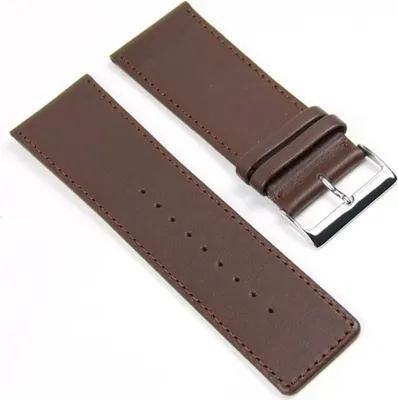 Produktbild von Beach Uhrenarmband Ersatzband Kalbslederband 30mm Braun 406030S