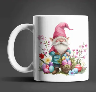 Produktbild von Gnom Ostern Ostereier Keramik Kaffeetasse Teetasse Tasse Geschenkidee