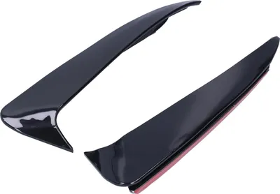 Immagine prodotto di 2 pezzi spoiler paraurti posteriore lato Canard sinistro destro adatto per Mercedes-Benz Classe C W205 C180 C200 (Noir brillant)