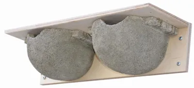Image de SCHWEGLER Nid double pour hirondelles de fenêtre No 9/B Dimensions : 11x46x14 cm, béton de bois