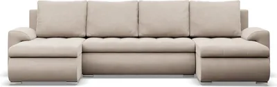 Produktbild von U-Sofa mit Schlaffunktion Foresta, 2 Chaiselongues, Beige