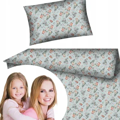 Produktbild von Designpremium Kinderbettwäsche Bären Autos 90x120 cm