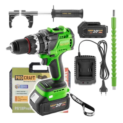 Obrázek produktu pro Aku šroubovák Procraft PA18ProBL-1B-C