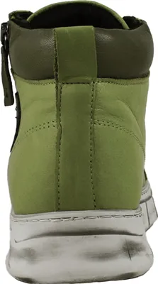 Produktbild von Gemini Damen Stiefelette High Top Sneaker Leder Reißverschluss 340240-02, Größe:37 EU, Farbe:Grün