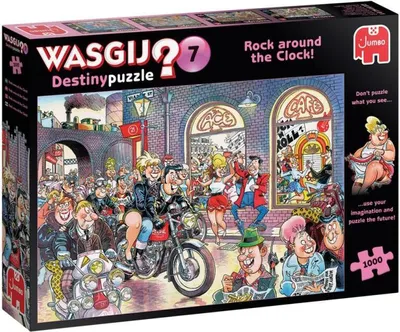 Produktbild von Jumbo Spiele Jumbo Wasgij Destiny 7 Rock around the Clock 1000 Teile Puzzle 81929 (81929)