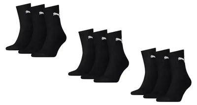 Obrázok produktu pre Puma športové ponožky, krátke, členkové, balenie 9 kusov, čierna farba: veľkosť 35-38