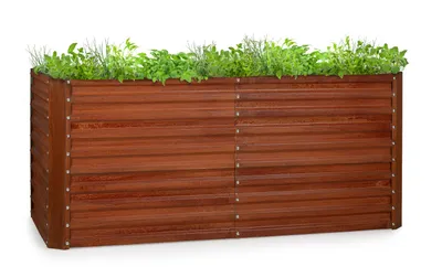 Obrázek produktu pro Blumfeldt Rust Grow vyvýšený záhon zahradní záhon pozinkovaný ocelový plech s rezavým povrchem