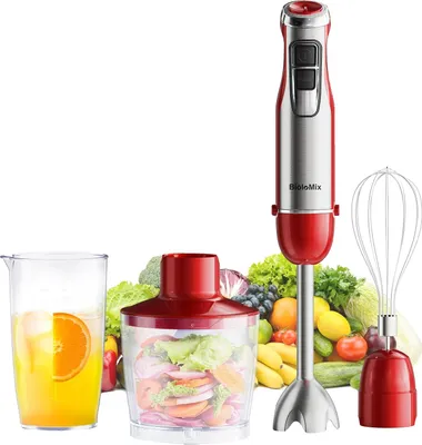 Imagen del producto de Batidora de mano, multifuncional, con motor potente, modelo HB1200 ROT, enchufe europeo, 4 en 1