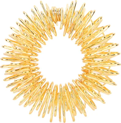 Produktbild von Noppen-Fingerringe zur Stresslinderung, Fingermassage und Schmerztherapie für Kinder und Erwachsene, Gold