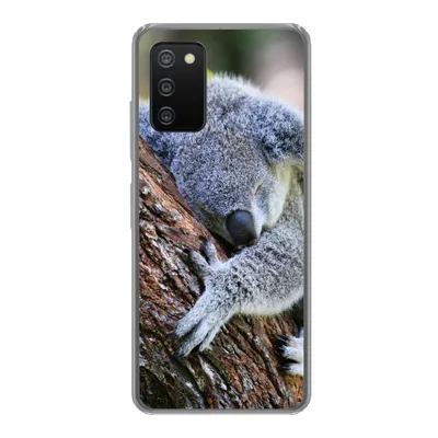 Produktbild von MuchoWow® Handyhülle Schutzhülle Hülle für Samsung Galaxy A03s Koala - Baum - Schlaf - Kinder - Jungen - Mädchen Silikon Softcase Handy Hülle - Schutz