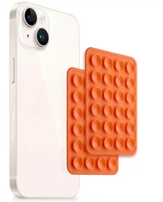 Image de Selencia 2-Pack Phone Holder Suction Cup - Orange