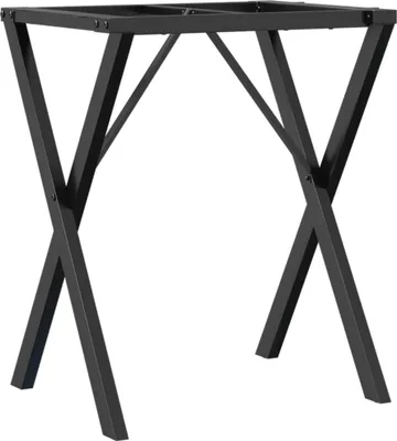 Obrázek produktu pro vidaXL Rám jídelního stolu ve tvaru X 50x40x73 cm ocelový