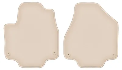 Produktbild von DURBAN Beige Velours-Fußmatten vorne für Chrysler Pacifica II Hybrid (2017-)