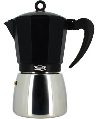 Produktbild von Italienische Kaffeemaschine aus Aluminium – 12 Tassen – Geeignet für alle Herdarten, inklusive Induktion