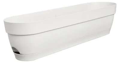 Produktbild von Balkonkasten 70cm elho Vibia Campana Pflanztöpfe Seidenweiß Blumenkasten