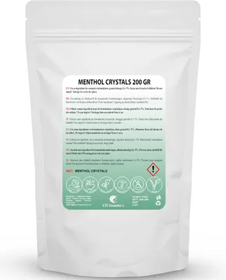 Image de Cristaux de menthol, 100% huile essentielle de menthe naturelle, 200 g, pour infusion en sauna