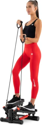 Produktbild von Hop-Sport Stepper HS-035S Joy, Swing Stepper mit LCD-Bildschirm, Stepper für Zuhause - platzsparend und stabil Rot