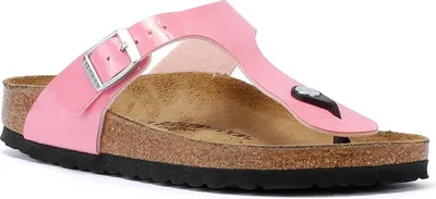 Produktbild von Birkenstock Gizeh Birko-Flor Damen Patent Candy Pink Sandalen