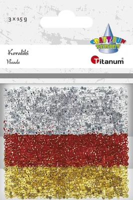 Immagine prodotto di Perline d'argento, d'oro e rosse 3x15g Titanum