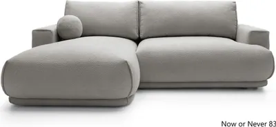 Produktbild von Ecksofa Eckcouch L-Form, Sofa Couch, mit Schlaffunktion, Bettkasten, Kissen, Polstermöbel, Divo I, LINKS, Now or Never 83