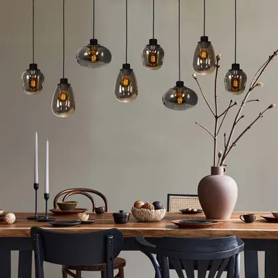 Produktbild von Steinhauer - hängeleuchte - Reflexion - schwarz - glas metall - designlampe - E27 - 2680ZW