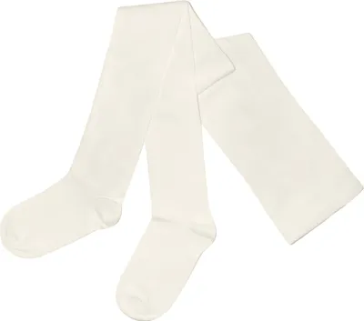 Produktbild von Damen Strumpfhose aus Baumwolle Glatt Unifarben Creme Größe 40-42