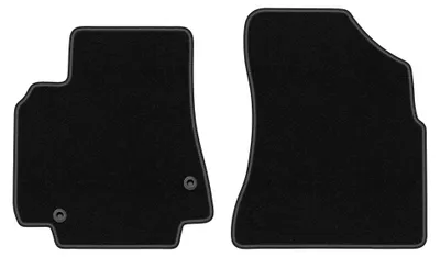 Productafbeelding van Velours voormatten voor Citroen Berlingo II 2008-2018 (stationwagen) – 2-delig, zwart, op maat – Wielganizator BASIC