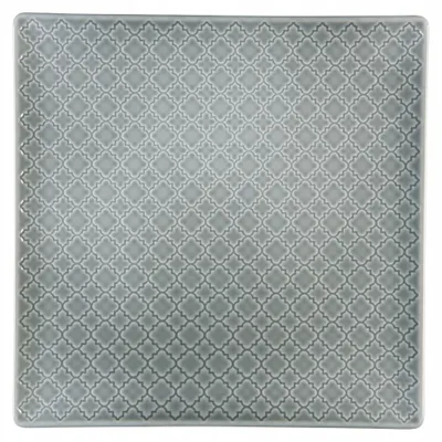Produktbild von Lubiana Marrakesz Grauer Quadratischer Teller 20,5 cm
