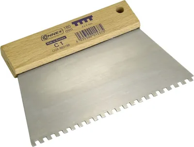 Produktbild von Connex Zahnspachtel 180 mm Zahnung viereckig 4 x 4 mm