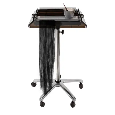 Produktbild von Friseursalon-Perückenhalter Professioneller Abnehmbarer Salonwagen mit Mehreren Ablagen und Haken