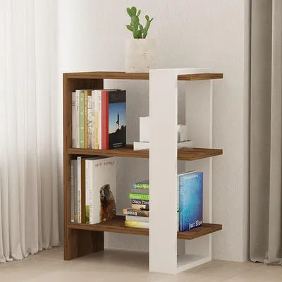 Immagine prodotto di Netro - Libreria, 52x25x70h cm Bianco, 3 Ripiani