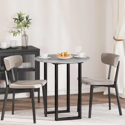 Obrázok produktu pre Maison Exclusive – doska stola, sivá Sonoma, Ø 70 x 1,5 cm, drevotrieska