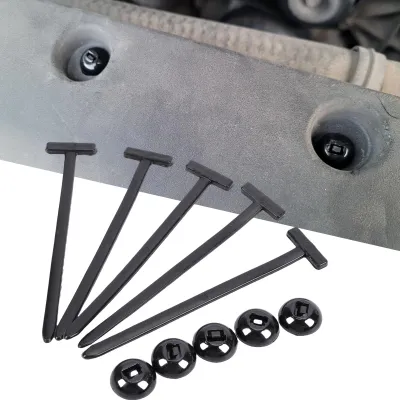 Imagen del producto de 100 abrazaderas de cable con cierre automático, clips universales multifuncionales para la fijación de guardabarros y capós